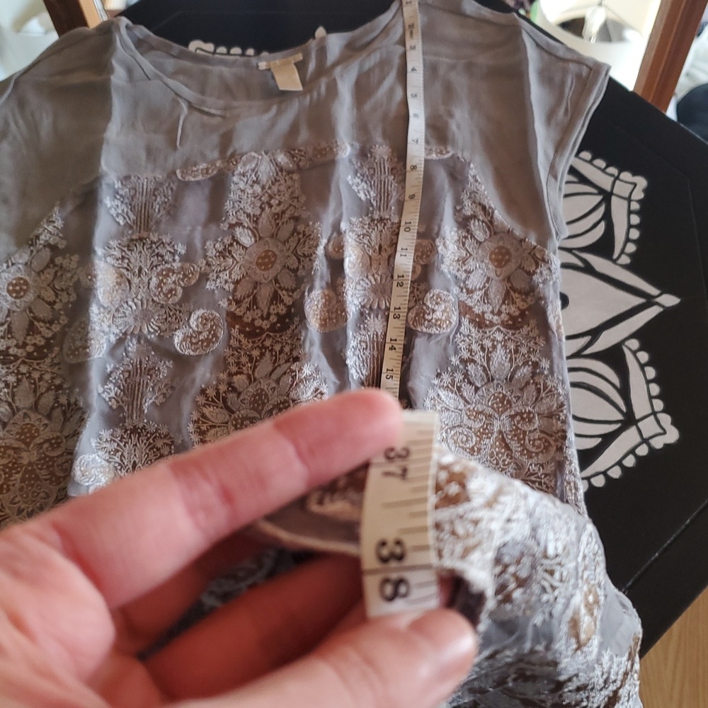 SUNDANCE Grey Embroidered Dress - Picture 8 of 8